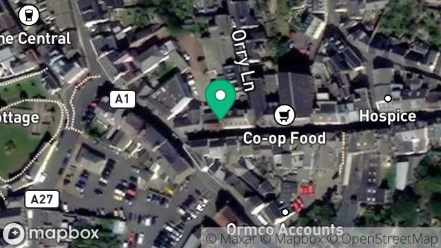 Map showing CELTIC GOLD JEWELLERS, 5, MICHAEL STREET, PEEL, ISLE OF MAN, IM5 1HA