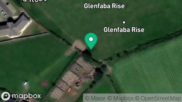 Map showing 43, RAAD ROAGAN, PEEL, ISLE OF MAN, IM5 1DY