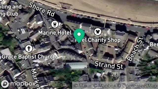 Map showing 5, QUEEN STREET, PEEL, ISLE OF MAN, IM5 1AG