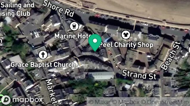 Map showing 5, CHARLES STREET, PEEL, ISLE OF MAN, IM5 1AF