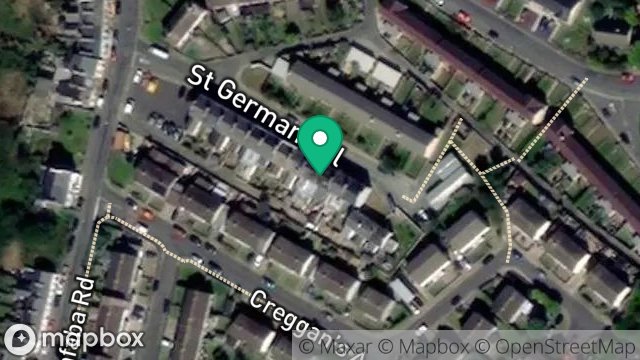 Map showing 28, ST. GERMANS PLACE, PEEL, ISLE OF MAN, IM5 1BZ