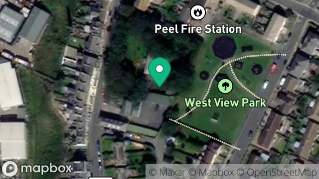 Map showing YARD & PREMISES, HEATHFIELD HOUSE, PATRICK STREET, PEEL, ISLE OF MAN, IM5 1BS