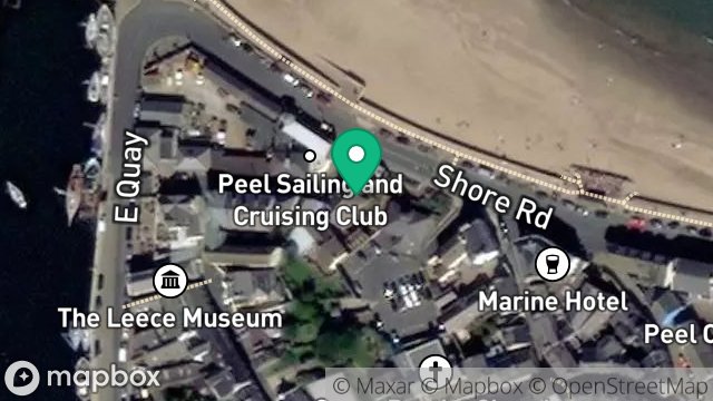 Map showing MANX WILDLIFE TRUST, THIE VUNN, 10, CROWN STREET, PEEL, ISLE OF MAN, IM5 1AJ
