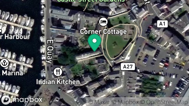 Map showing 6, CHURCH LANE, PEEL, ISLE OF MAN, IM5 1AW