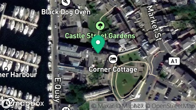Map showing 5, ST. PETERS LANE, PEEL, ISLE OF MAN, IM5 1AP