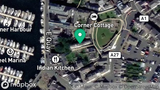 Map showing 8, CHURCH LANE, PEEL, ISLE OF MAN, IM5 1AW