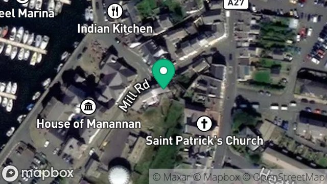 Map showing VIKING HOUSE, 7, STATION ROAD, PEEL, ISLE OF MAN, IM5 1AY