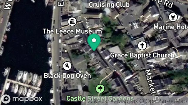 Map showing 25, CASTLE STREET, PEEL, ISLE OF MAN, IM5 1AL