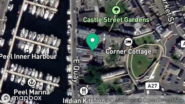 Map showing LANDLORD'S SUPPLY, MARINERS WHARF, EAST QUAY, PEEL, ISLE OF MAN, IM5 1AR