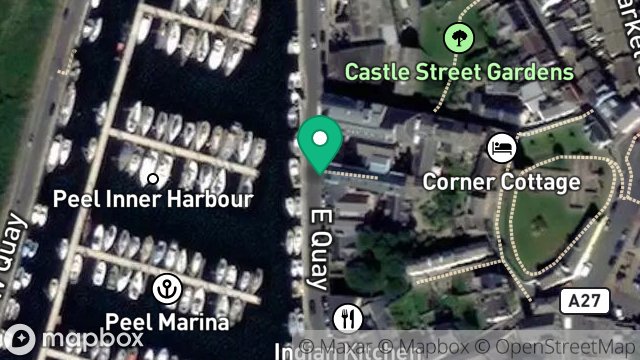 Map showing STREET RECORD, EAST QUAY, PEEL, ISLE OF MAN, IM5 1AR
