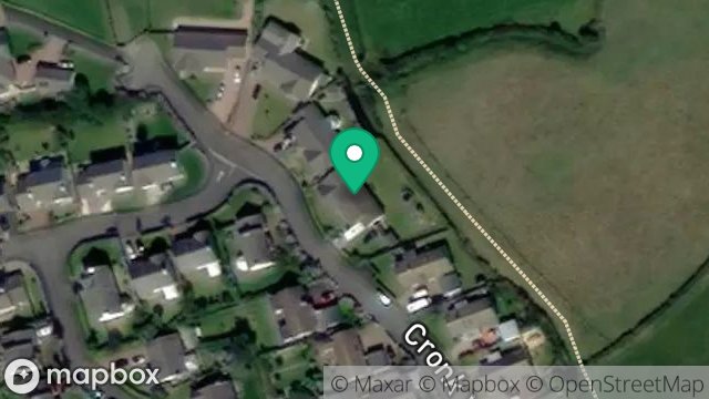 Map showing 25, CRONK CULLYN, COLBY, ISLE OF MAN, IM9 4NQ