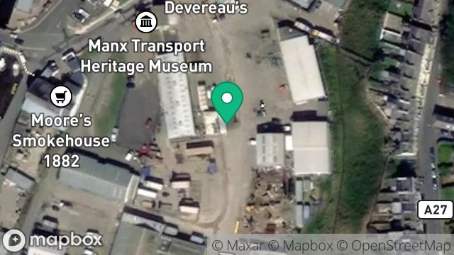 Map showing YARD, MILL ROAD, PEEL, ISLE OF MAN, IM5 1TD