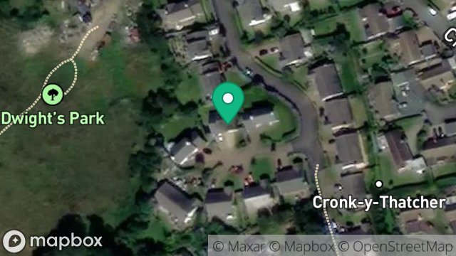 Map showing 16, CRONK CULLYN, COLBY, ISLE OF MAN, IM9 4NQ