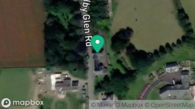 Map showing ARBORY COTTAGE, GLEN ROAD, COLBY, ISLE OF MAN, IM9 4HW