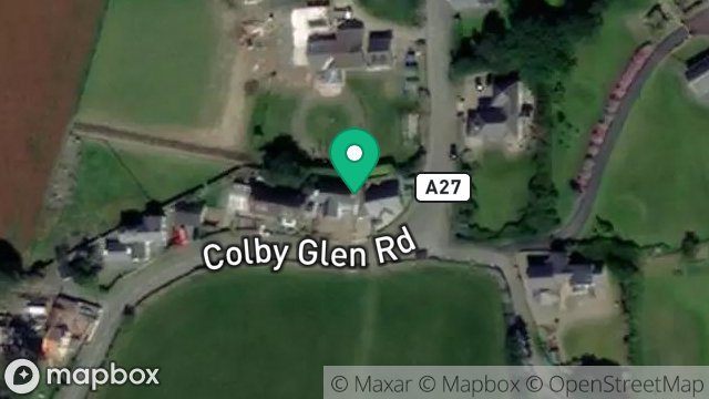 Map showing BAY VIEW COTTAGE, GLEN ROAD, COLBY, ISLE OF MAN, IM9 4HW