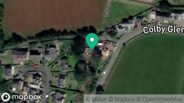 Map showing SILVERBEECH, GLEN ROAD, COLBY, ISLE OF MAN, IM9 4HW