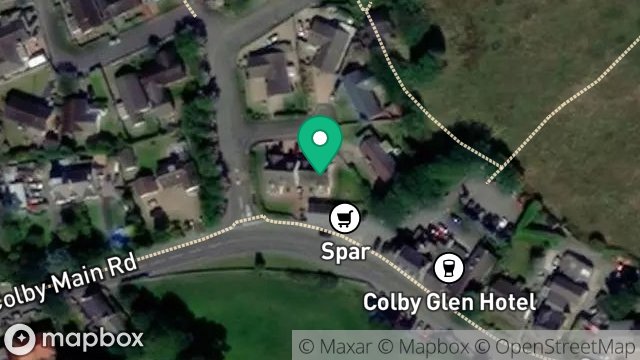 Map showing 2, BALLACRIY PARK, COLBY, ISLE OF MAN, IM9 4LS