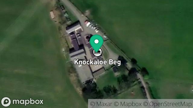 Map showing KNOCKALOE BEG FARMHOUSE, KNOCKALOE BEG LANE, RAGGATT, PEEL, ISLE OF MAN, IM5 3AQ