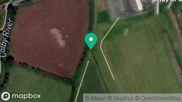 Map showing FIELD 424828 SOUTH OF COLBY STATION, STATION ROAD, COLBY, ISLE OF MAN, IM9 4NN