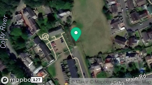 Map showing LAND AT BALLACUBBON - FIELDS 424841 & 424842, MAIN ROAD, COLBY, ISLE OF MAN, IM9 4PR