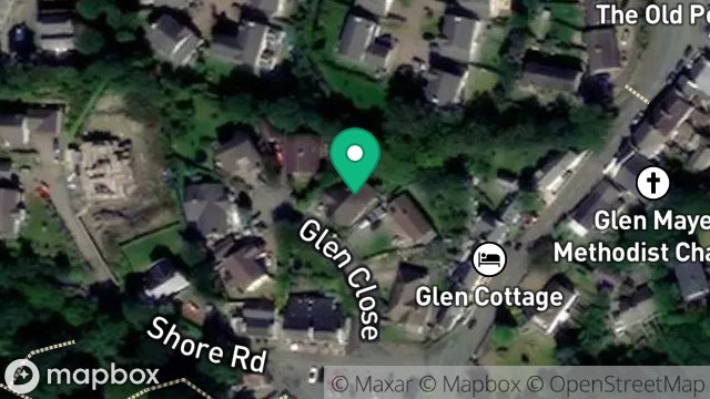 Map showing 3, GLEN CLOSE, GLEN MAYE, ISLE OF MAN, IM5 3BF