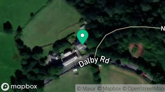 Map showing BALLACHRINK FARM, DALBY, ISLE OF MAN, IM5 3BN