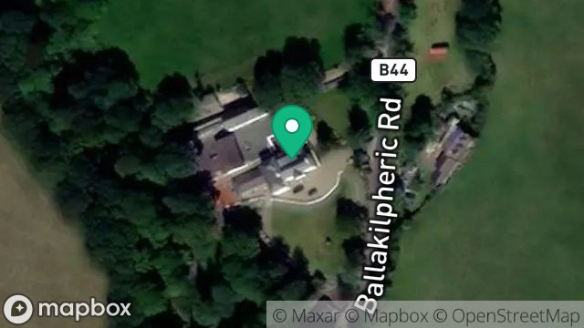 Map showing BALLASHERLOGUE, BALLAKILPHERIC ROAD, COLBY, ISLE OF MAN, IM9 4BX