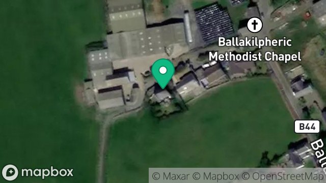 Map showing BALLAKILPHERIC FARM, BALLAKILPHERIC, COLBY, ISLE OF MAN, IM9 4BT