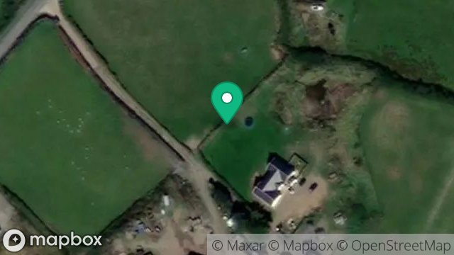Map showing FIELDS 331831 AND 334449, DALBY ROAD, DALBY, ISLE OF MAN, IM5 3BW