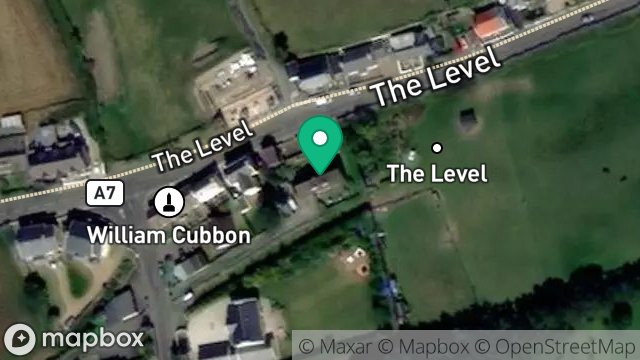 Map showing PINE VIEW, THE LEVEL, COLBY, ISLE OF MAN, IM9 4AL