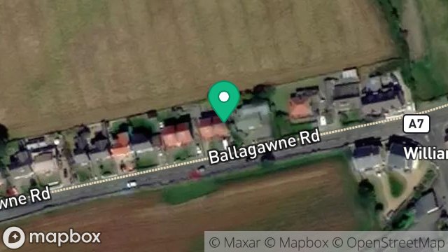 Map showing ADARE, BALLAGAWNE ROAD, COLBY, ISLE OF MAN, IM9 4AX