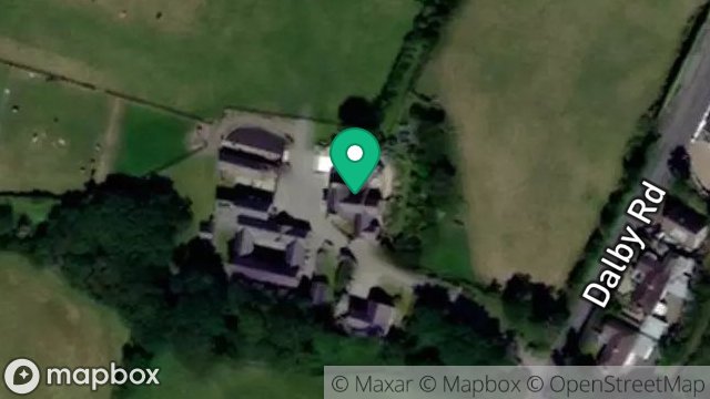 Map showing BALLELBY, DALBY, ISLE OF MAN, IM5 3BP