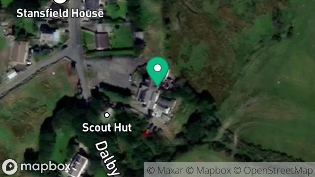 Map showing THE BALLACALLIN, DALBY, ISLE OF MAN, IM5 3BT