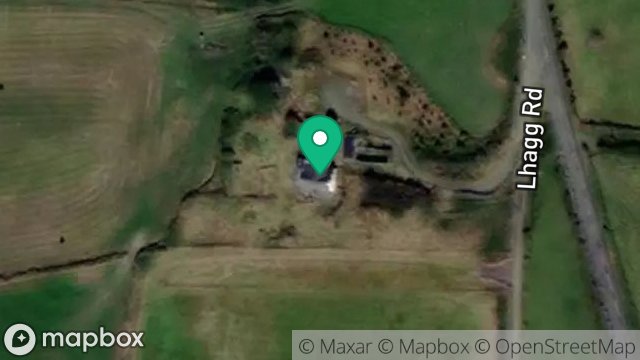 Map showing BALLACAIN, LHAGG ROAD, DALBY, ISLE OF MAN, IM5 3BU