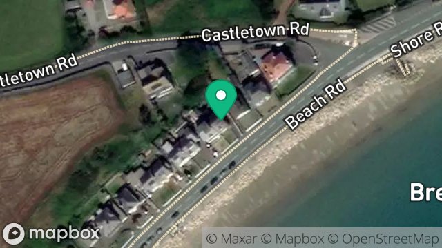 Map showing BLUE WATERS, BEACH ROAD, PORT ST. MARY, ISLE OF MAN, IM9 5ND