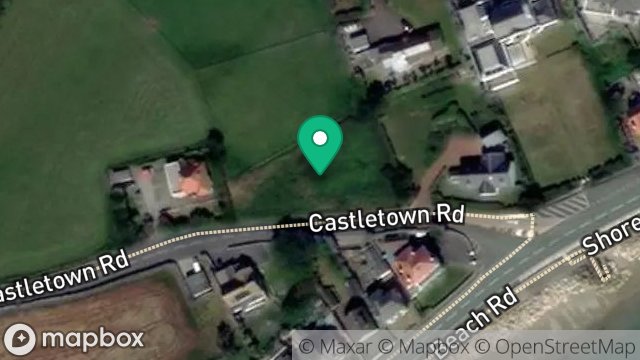 Map showing PLOT EAST OF ROUGHLANDS, CASTLETOWN ROAD, PORT ST MARY, ISLE OF MAN, IM9 5LT