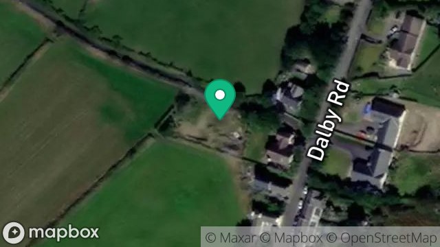 Map showing BALLACALLIN, LANE FROM  DALBY ROAD TO BALLACALLIN, DALBY, ISLE OF MAN, IM5 3BT