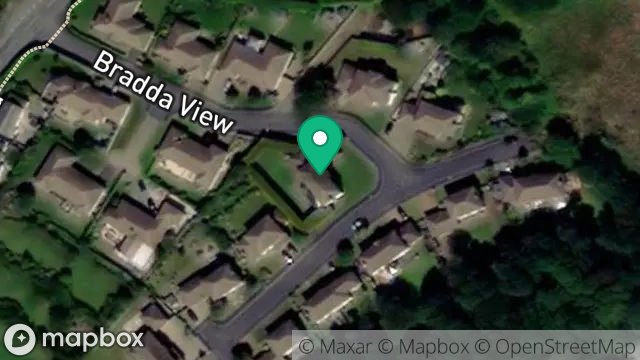 Map showing 10, BRADDA VIEW, BALLAKILLOWEY, COLBY, ISLE OF MAN, IM9 4BE