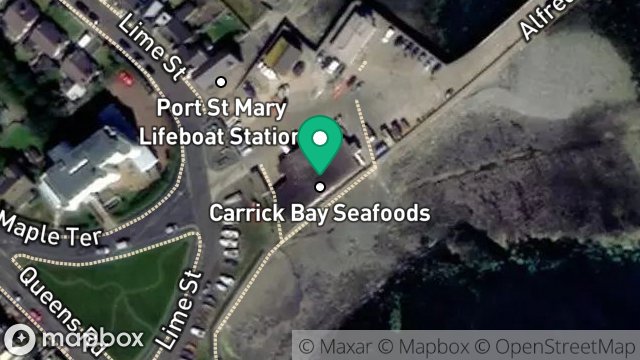 Map showing FACTORY, ALFRED PIER, PORT ST MARY, ISLE OF MAN, IM9 5EA