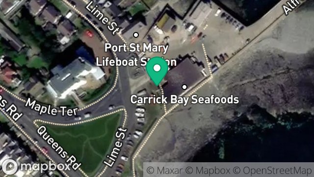 Map showing ALFRED PIER BREAKWATER, THE QUAY, PORT ST MARY, ISLE OF MAN, IM9 5EA