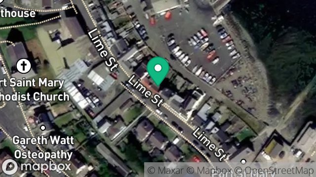 Map showing HEATHER COTTAGE, 15, LIME STREET, PORT ST. MARY, ISLE OF MAN, IM9 5EF