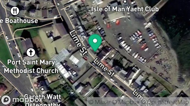 Map showing 12, LIME STREET, PORT ST. MARY, ISLE OF MAN, IM9 5ED