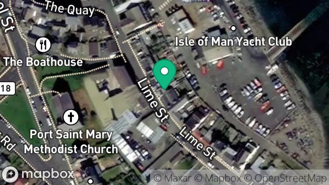Map showing 10, LIME STREET, PORT ST. MARY, ISLE OF MAN, IM9 5ED