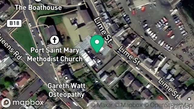 Map showing OFFICE WORKSHOP, LIME STREET, PORT ST MARY, ISLE OF MAN, IM9 5ED