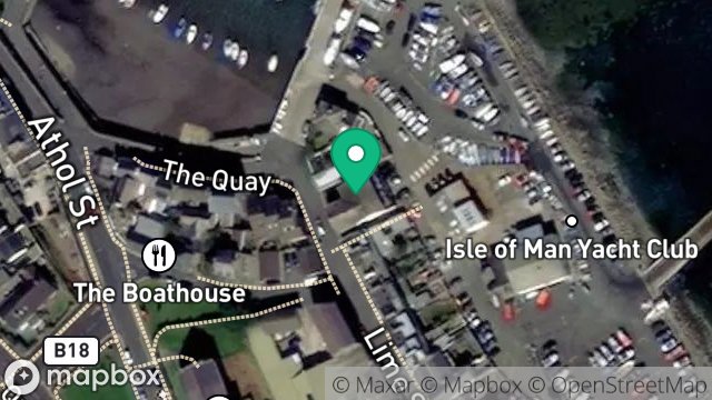 Map showing CLUBHOUSE, LIME STREET, PORT ST MARY, ISLE OF MAN, IM9 5ED