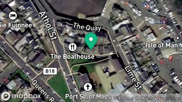 Map showing BRAESIDE, LOCH ROAD, PORT ST MARY, ISLE OF MAN, IM9 5EB