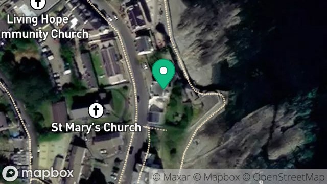 Map showing BALLAMONA, BAY VIEW ROAD, PORT ST MARY, ISLE OF MAN, IM9 5AJ