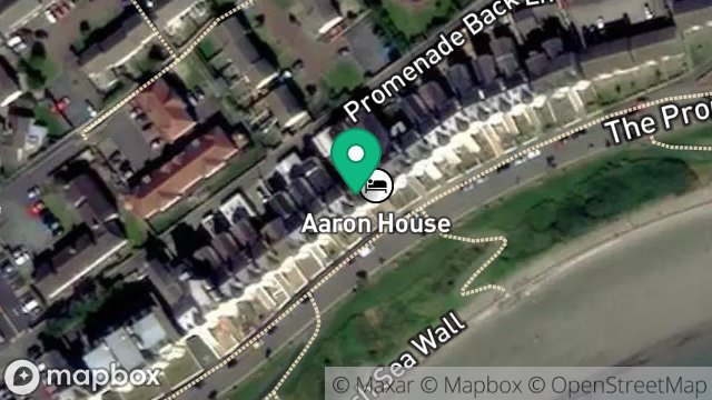 Map showing FLAT 1, CRONK WYLLAN, THE PROMENADE, PORT ST. MARY, ISLE OF MAN, IM9 5DE