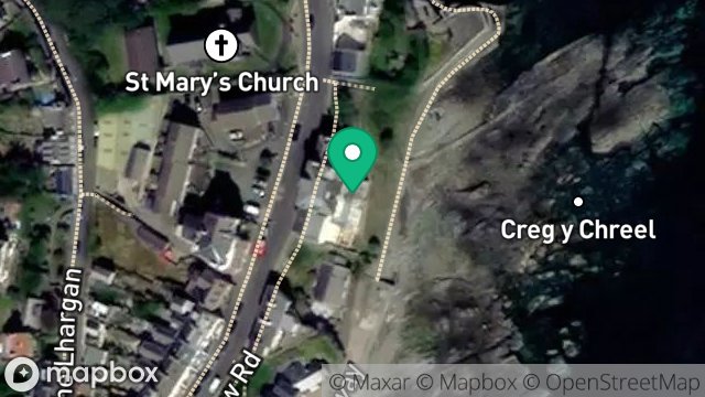Map showing COMMUNAL/LANDLORDS, CARRICK COURT, BAY VIEW ROAD, PORT ST MARY, ISLE OF MAN, IM9 5AL