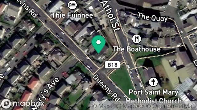 Map showing DAVENPORT, QUEENS ROAD, PORT ST. MARY, ISLE OF MAN, IM9 5EU